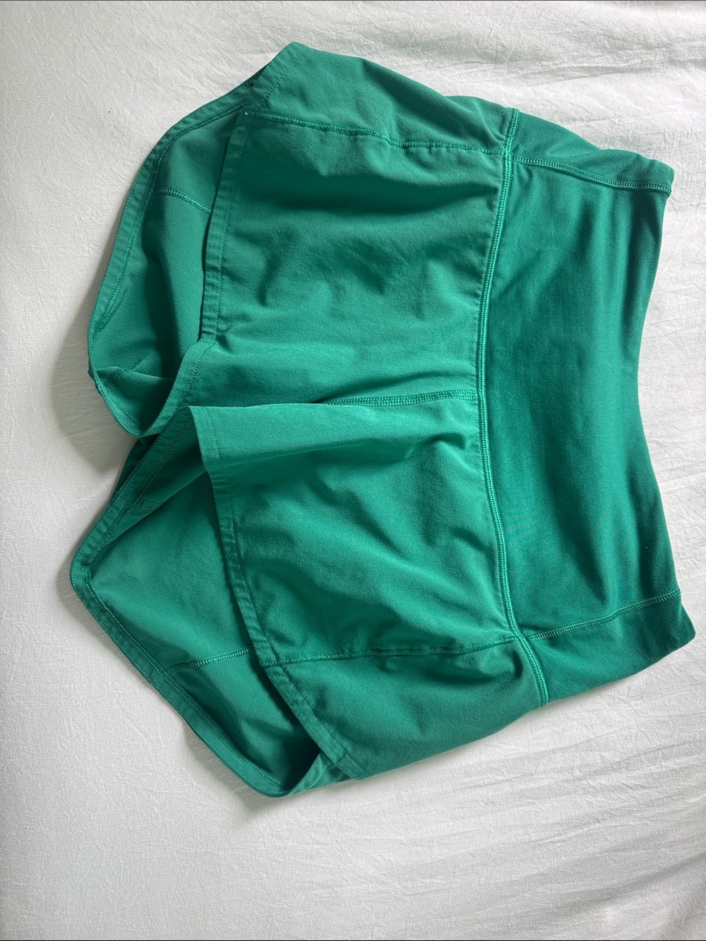 green lululemon shorts size 2